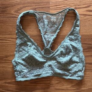 PINK Victoria's Secret Lace Bralette Light Green